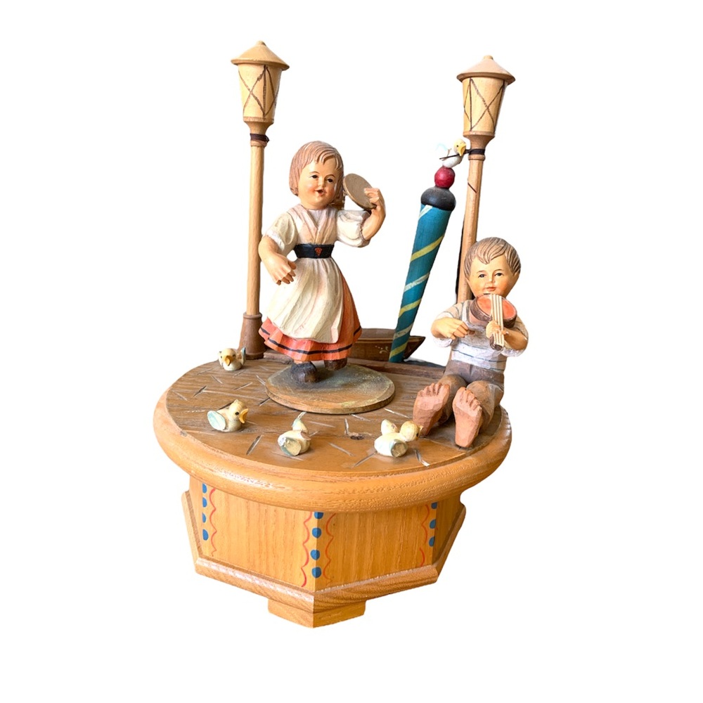 Thorens Carved Wooden Figurine